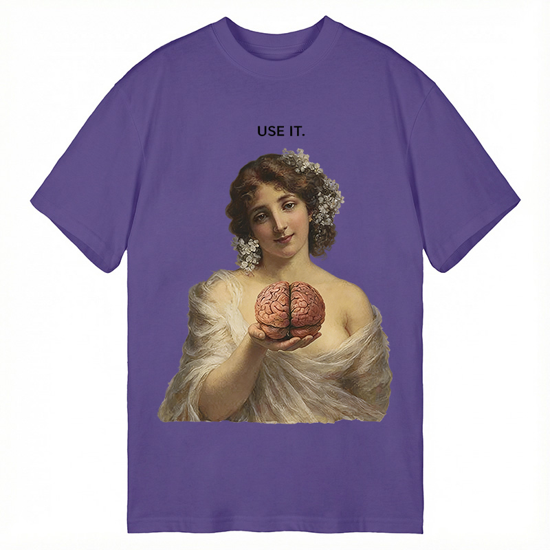 Modecanvas Use Your Brain DTG Printing Classic T-Shirt-modecanvas