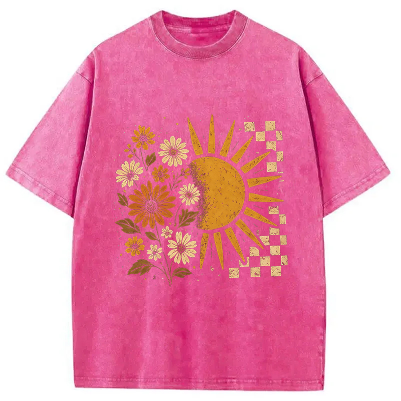 Modecanvas Spring Vacation DTG Printing Washed T-Shirt