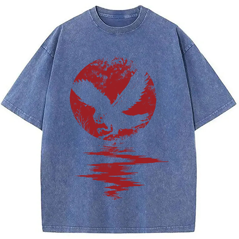 Modecanvas The Hunter DTG Printing Washed T-Shirt-modecanvas