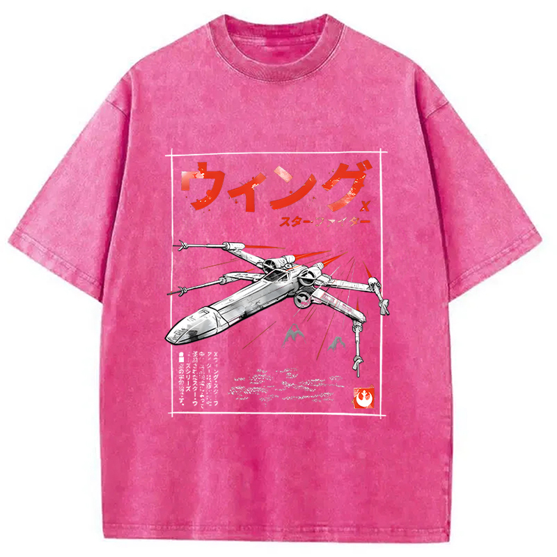 Modecanvas X-wing Fighter Japanese Washed T-Shirt