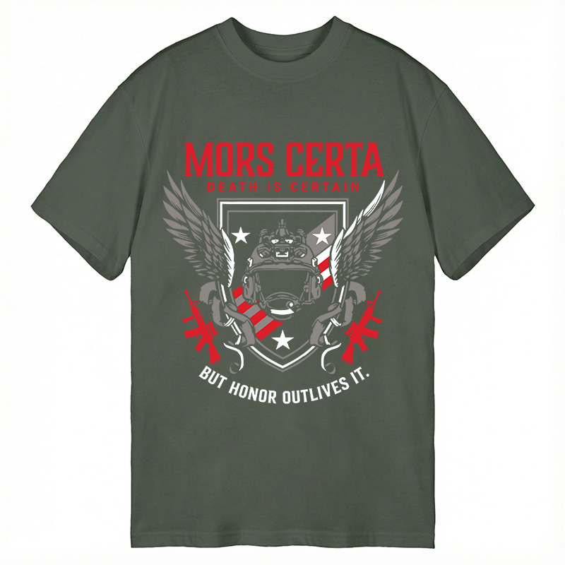 Modecanvas Honor Outlives DTG Printing Classic T-Shirt-modecanvas