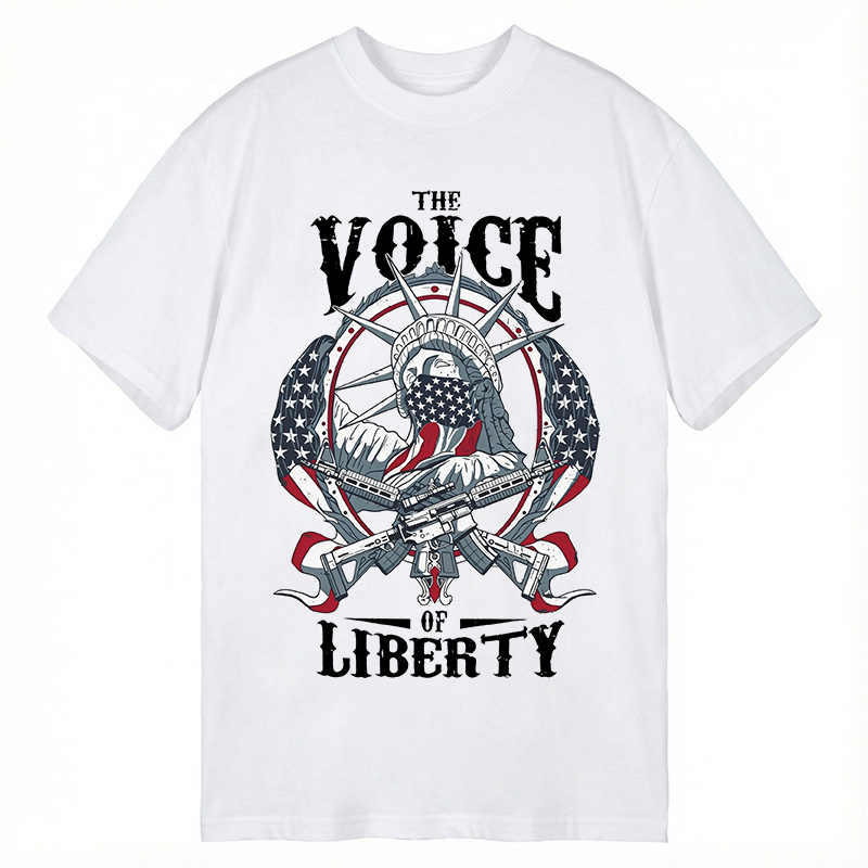 Modecanvas The Voice Of Liberty DTG Printing Classic T-Shirt-modecanvas