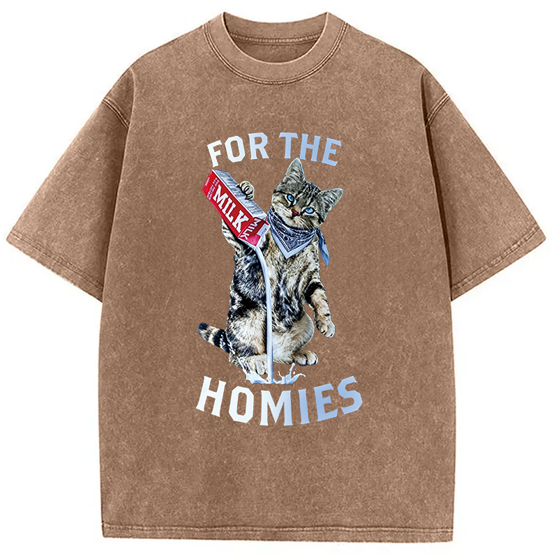 Modecanvas For The Homies DTG Printing Washed T-Shirt