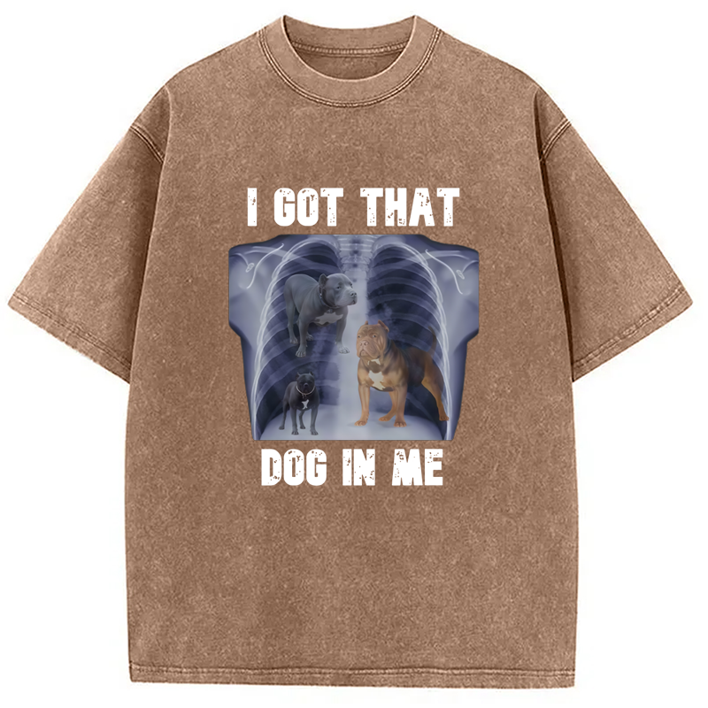 Modecanvas I Got That Dog In Me Washed T-Shirt