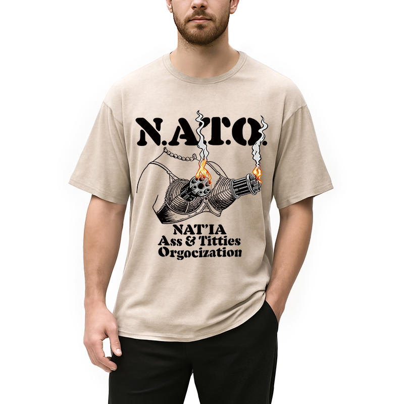 Modecanvas N A T O DTG Printing Washed T-Shirt