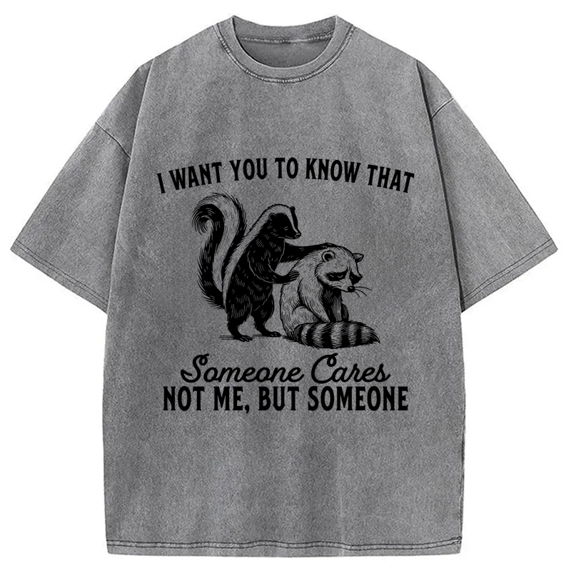 Modecanvas I Want You To Know That Not Me Washed T-Shirt