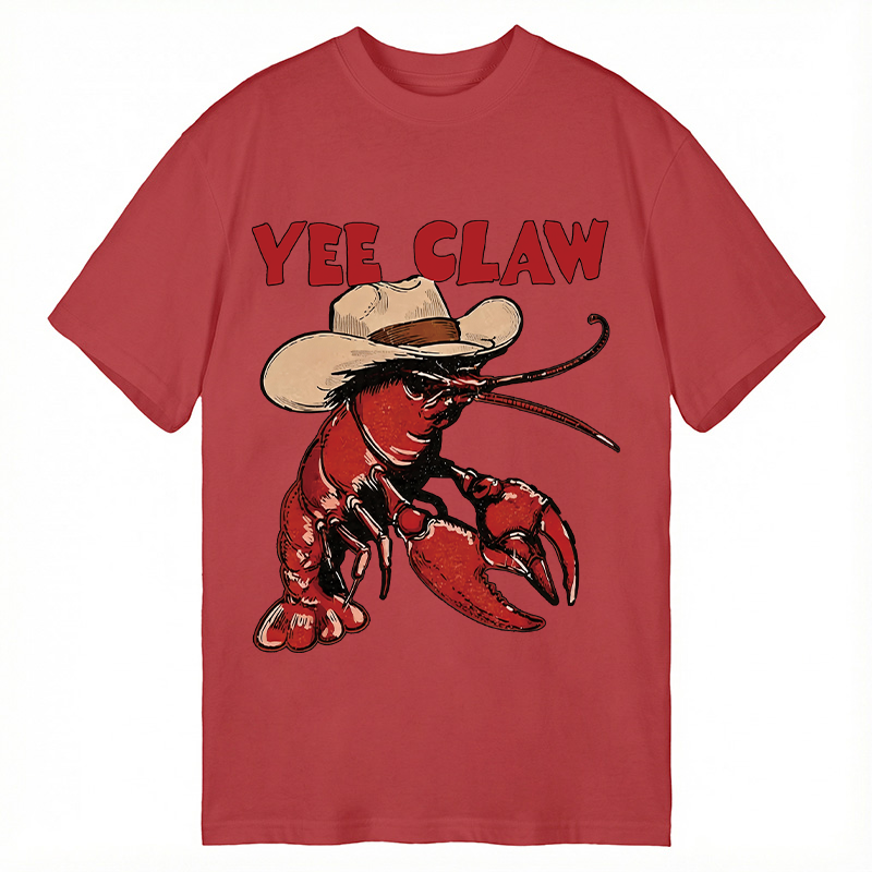 Modecanvas Lobster Cowboy DTG Printing Classic T-Shirt-modecanvas