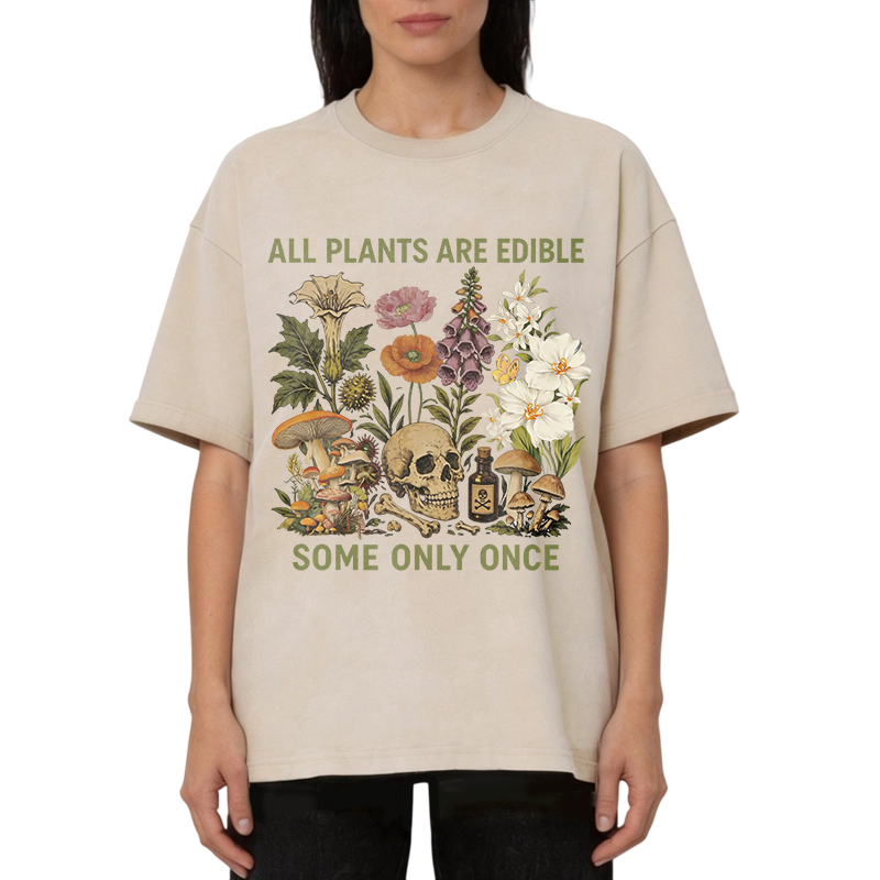 Modecanvas Some Only Once DTG Printing Washed T-Shirt