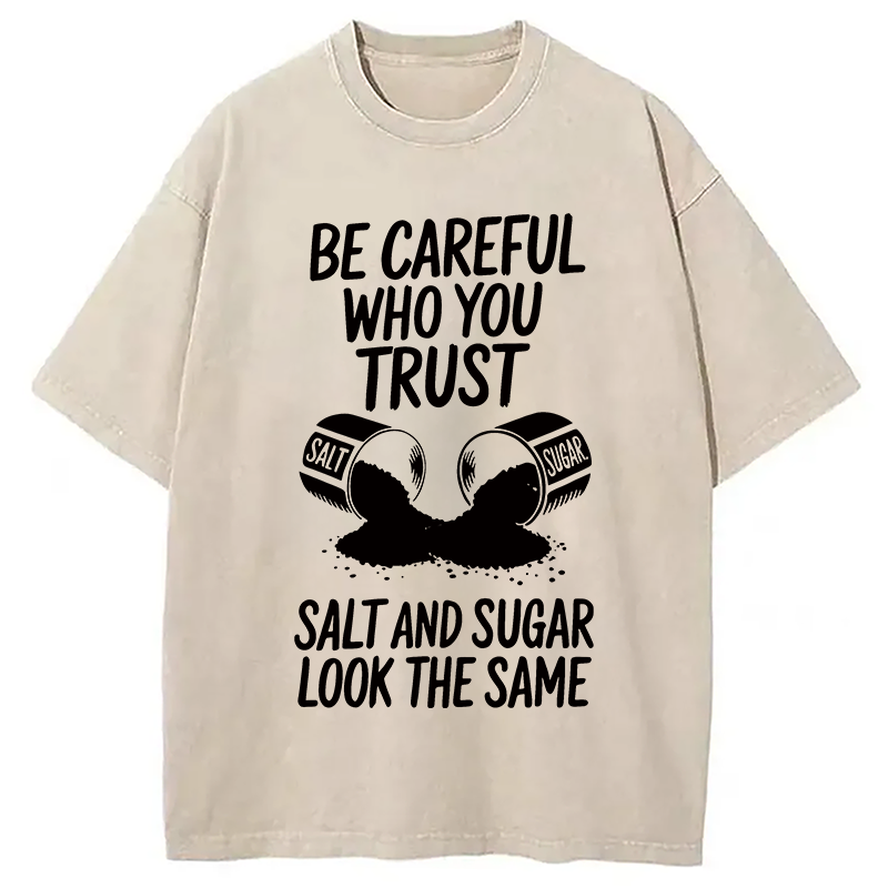 Modecanvas Be Careful DTG Printing Washed T-Shirt