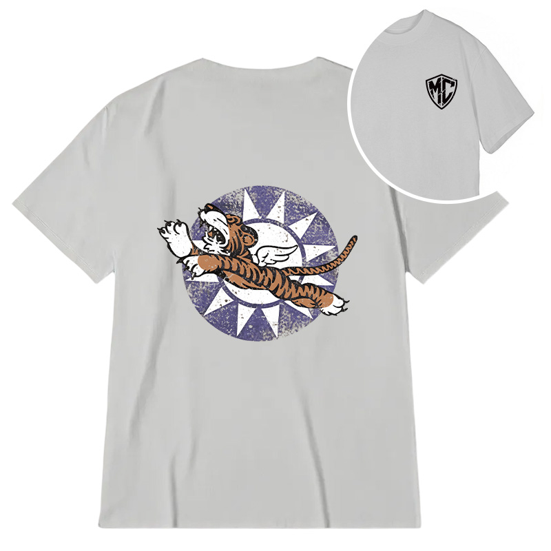 Modecanvas Flying Tigers DTG Printing Back Classic T-Shirt