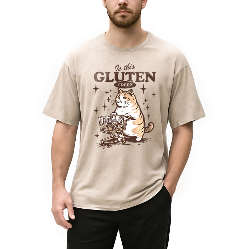 Modecanvas Is This Gluten Free DTG Printing Washed T-Shirt