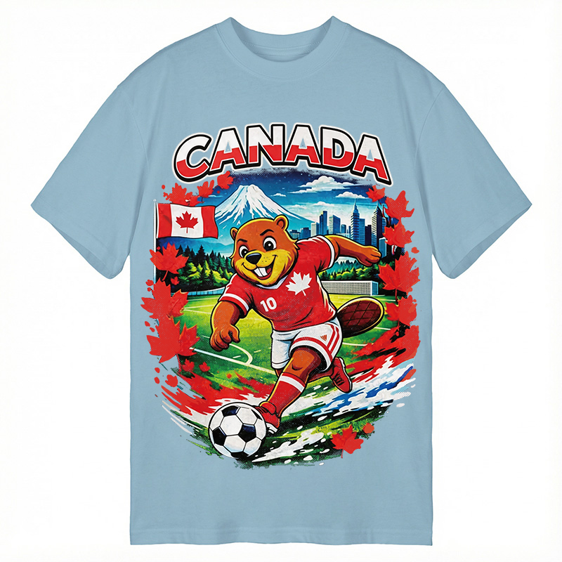 Modecanvas Canada Soccer DTG Printing Classic T-Shirt-modecanvas