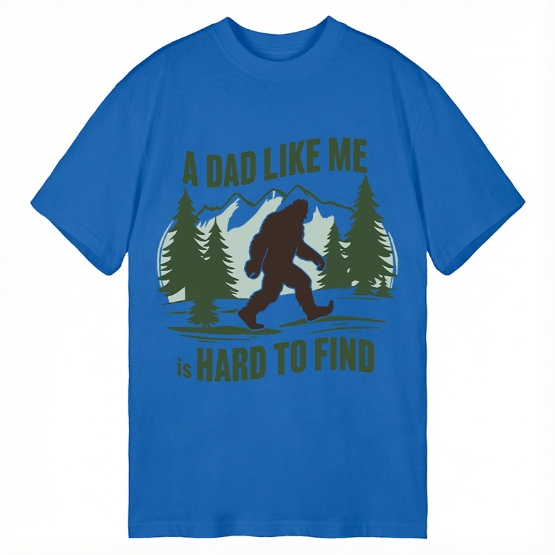 Modecanvas Retro Funny Bigfoot Dad DTG Printing Classic T-Shirt-modecanvas