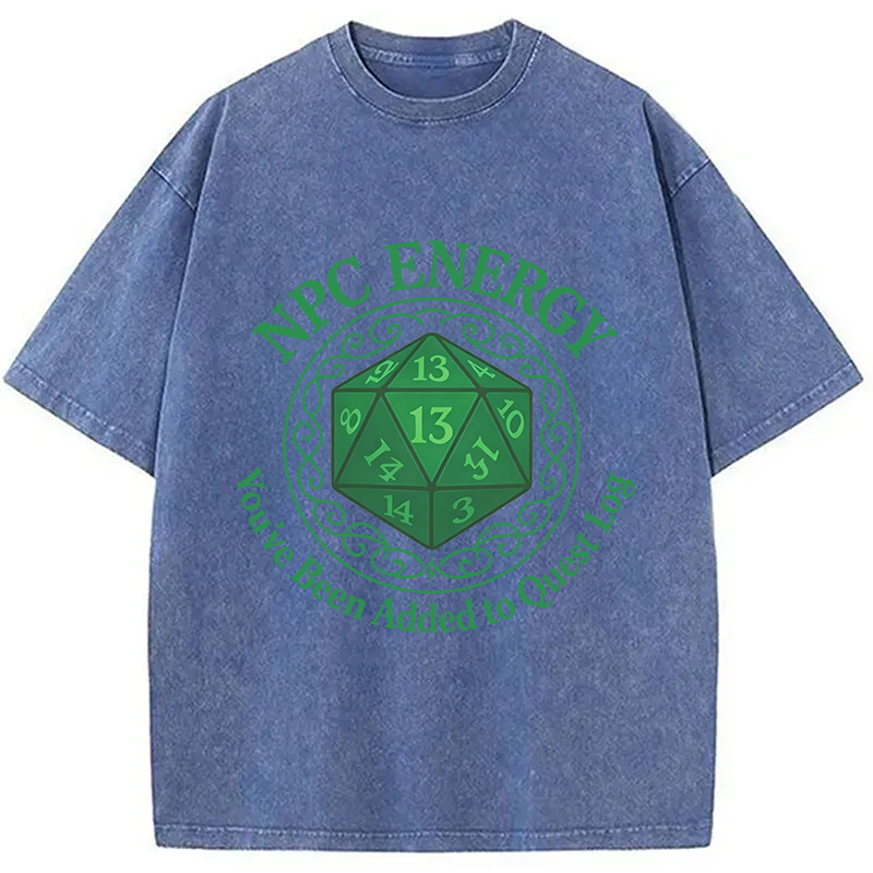 Modecanvas NPC Energy DTG Printing Washed T-Shirt