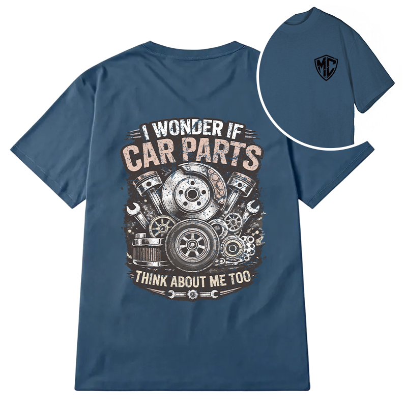 Modecanvas Vintage Car Parts DTG Printing Back Classic T-Shirt