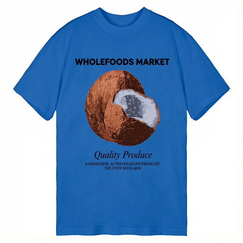 Modecanvas Coconut Print DTG Printing Classic T-Shirt-modecanvas