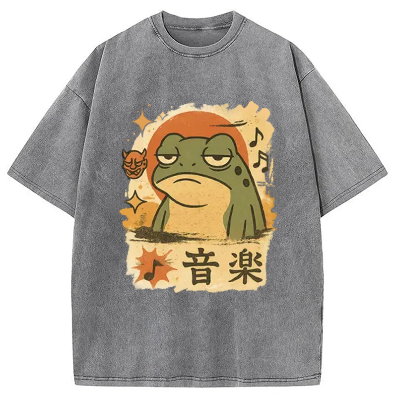 Modecanvas Unimpressed Frog Japanese Washed T-Shirt