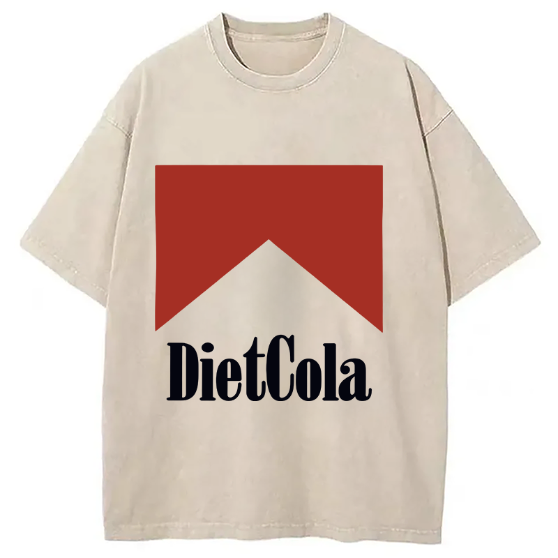 Modecanvas Diet Cola Marlboro Washed T-Shirt