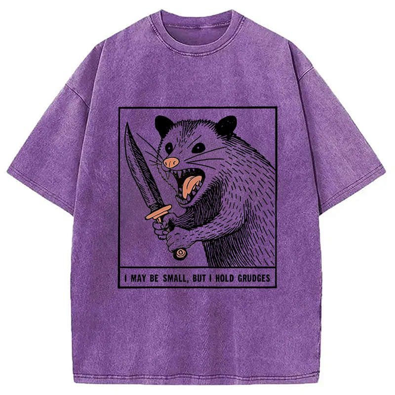 Modecanvas Possum With A Knife Washed T-Shirt