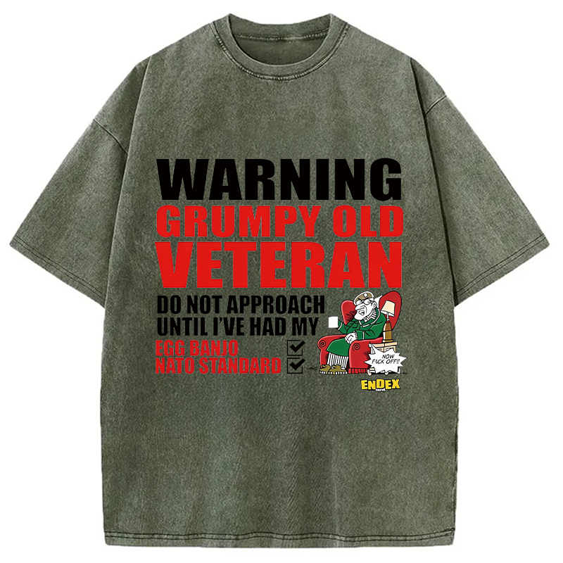 Modecanvas Do Not Approach DTG Printing Washed T-Shirt