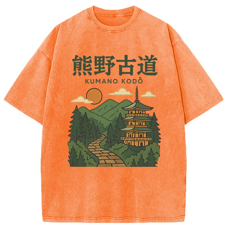Modecanvas Kumano Kodo Japan Trail Washed T-Shirt