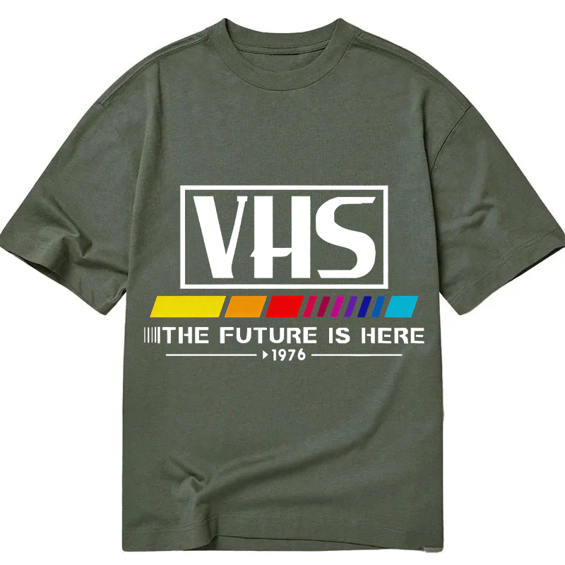 Modecanvas VHS 1976 Vintage DTG Printing Classic T-Shirt-modecanvas