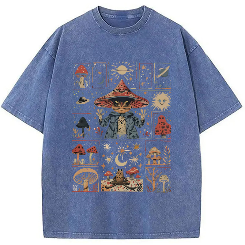 Modecanvas Frog Wizard Washed T-Shirt