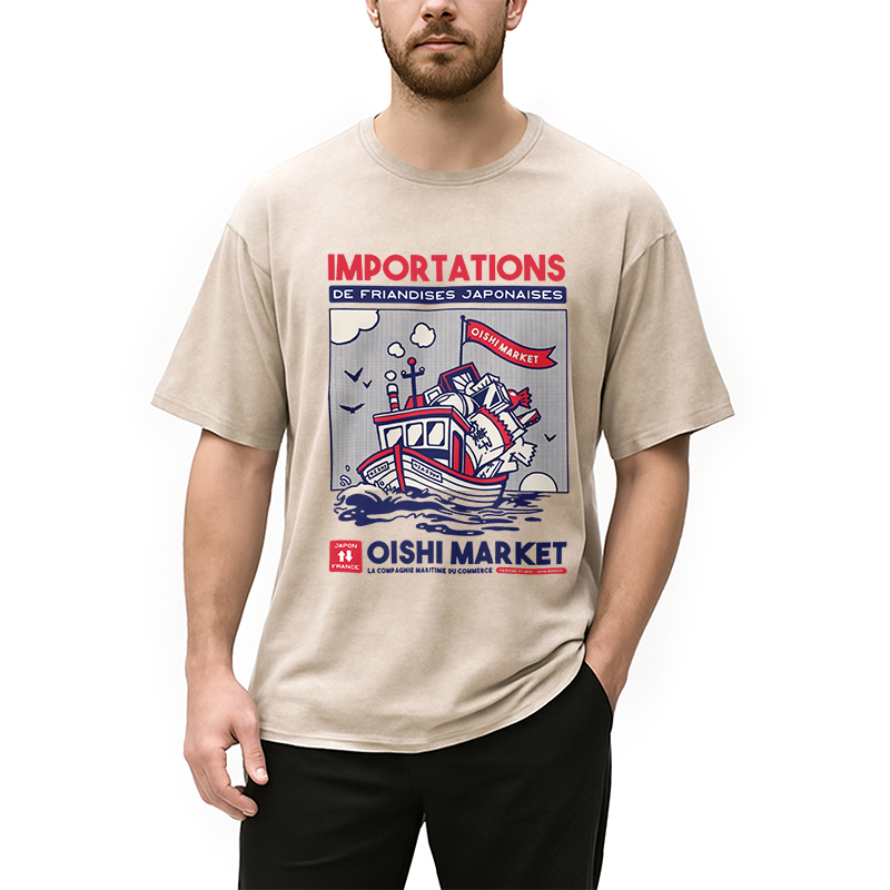 Modecanvas Importations De Friandises Japanese Washed T-Shirt