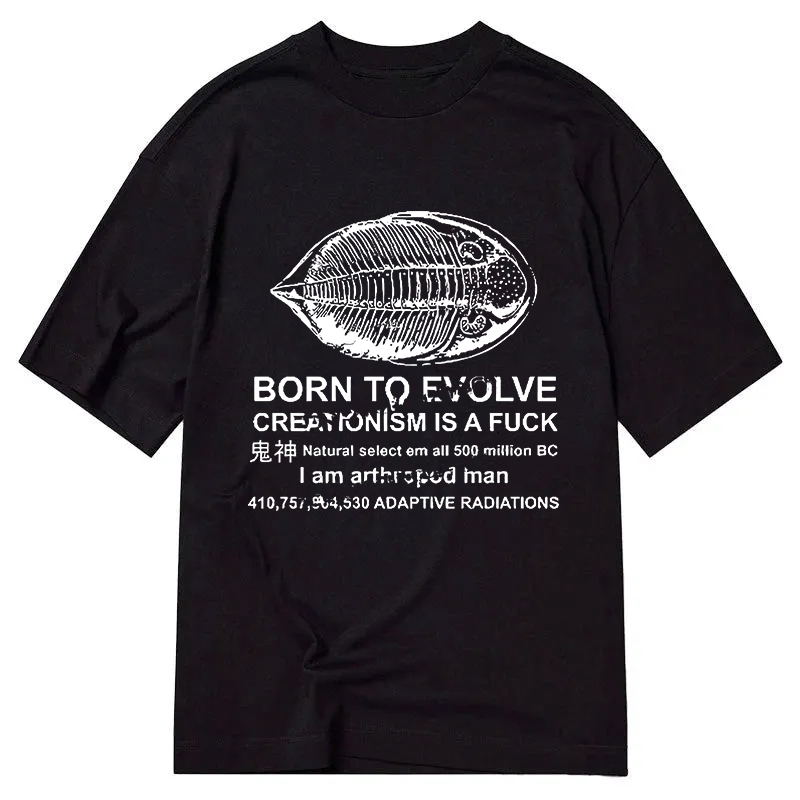 Modecanvas Born To Evolve DTG Printing Classic T-Shirt-modecanvas