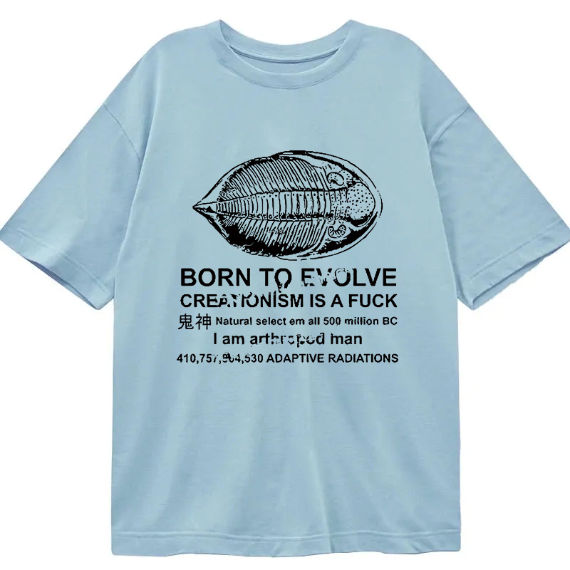 Modecanvas Born To Evolve DTG Printing Classic T-Shirt-modecanvas