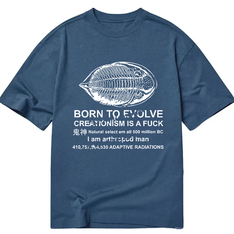 Modecanvas Born To Evolve DTG Printing Classic T-Shirt-modecanvas