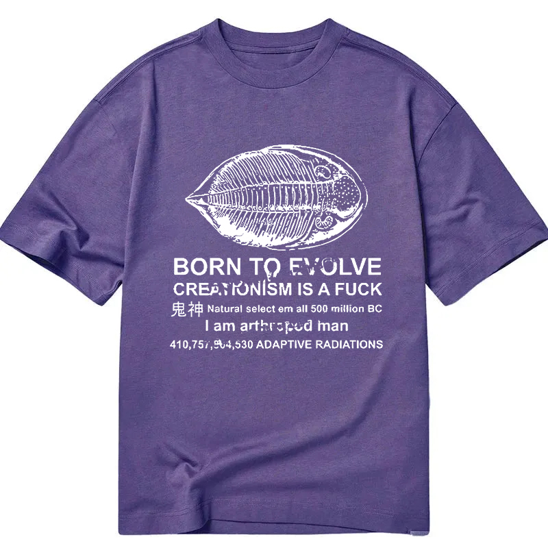 Modecanvas Born To Evolve DTG Printing Classic T-Shirt-modecanvas