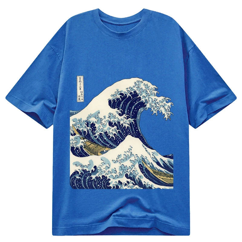 Modecanvas The Great Wave KanaGawa DTG Printing Classic T-Shirt-modecanvas