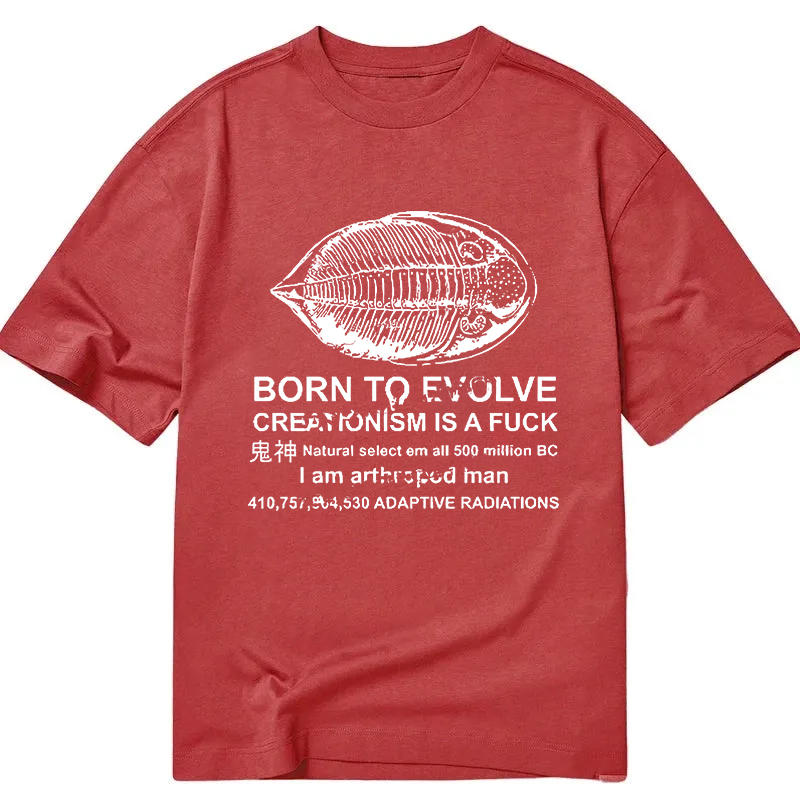 Modecanvas Born To Evolve DTG Printing Classic T-Shirt-modecanvas