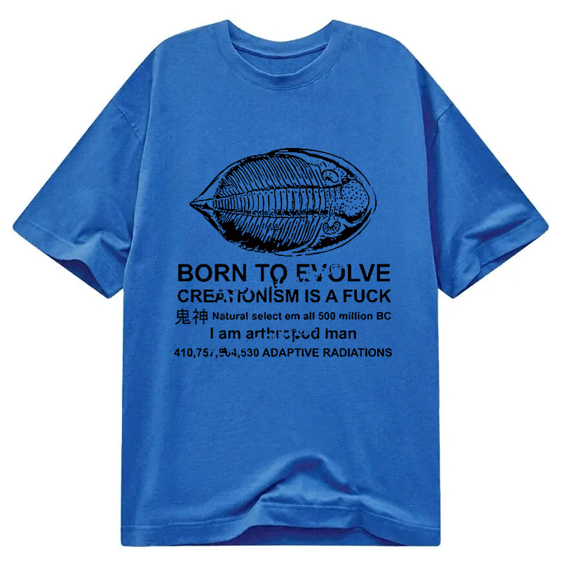 Modecanvas Born To Evolve DTG Printing Classic T-Shirt-modecanvas