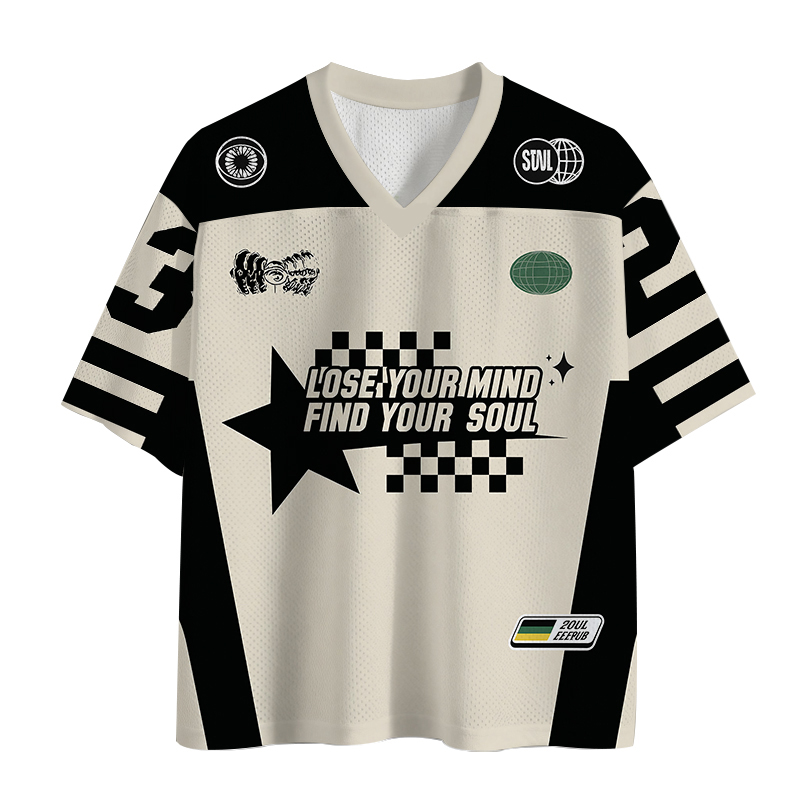 Modecanvas Lose Mind Mesh Jersey-modecanvas