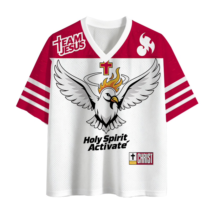 Modecanvas Holy Spirit Activate Christian Mesh Jersey-modecanvas