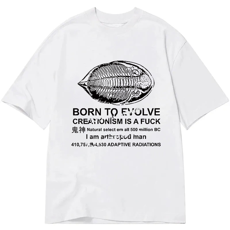 Modecanvas Born To Evolve DTG Printing Classic T-Shirt-modecanvas
