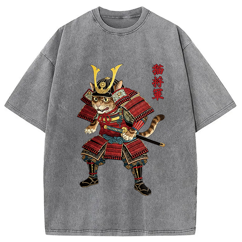 Modecanvas Cat General DTG Printing Washed T-Shirt