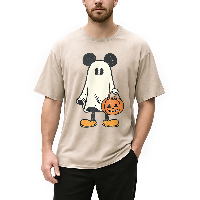 Modecanvas Halloween Mickey Washed T-Shirt