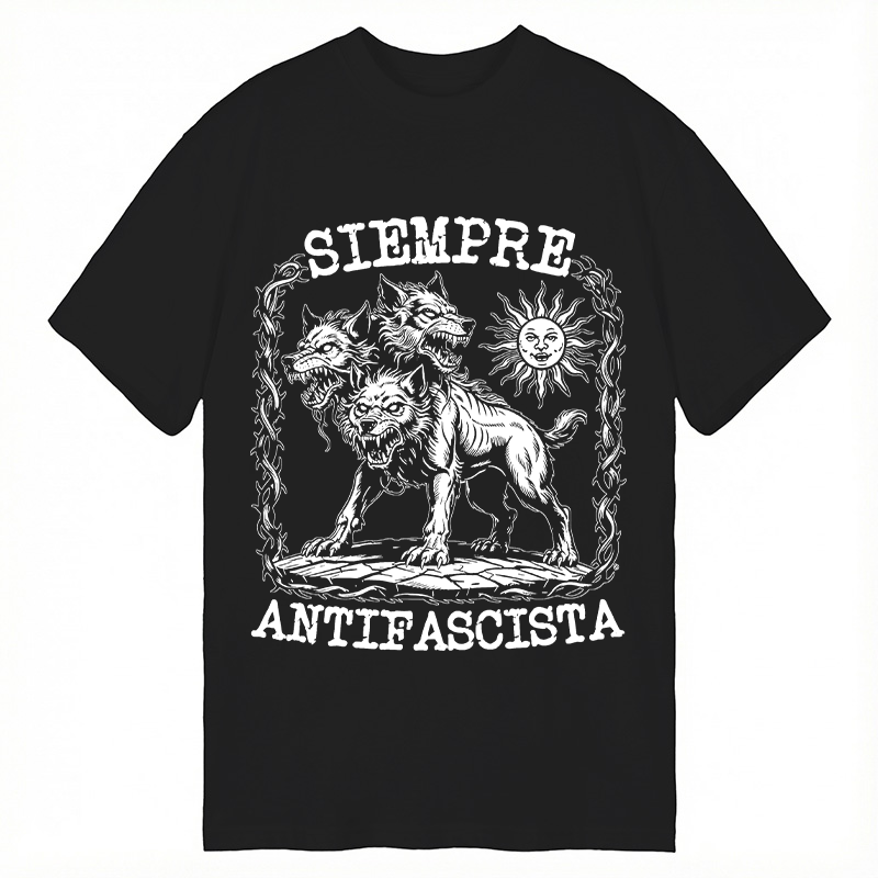 Modecanvas Siempre Antifascista Anti Racist DTG Printing Classic T-Shirt