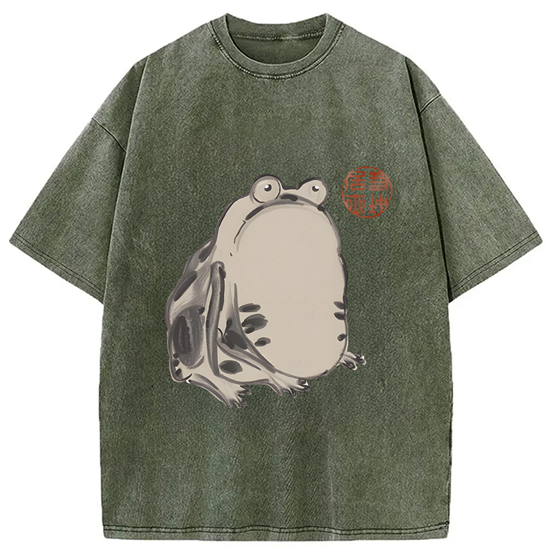Modecanvas Sai Chu-fu Frog Washed T-Shirt