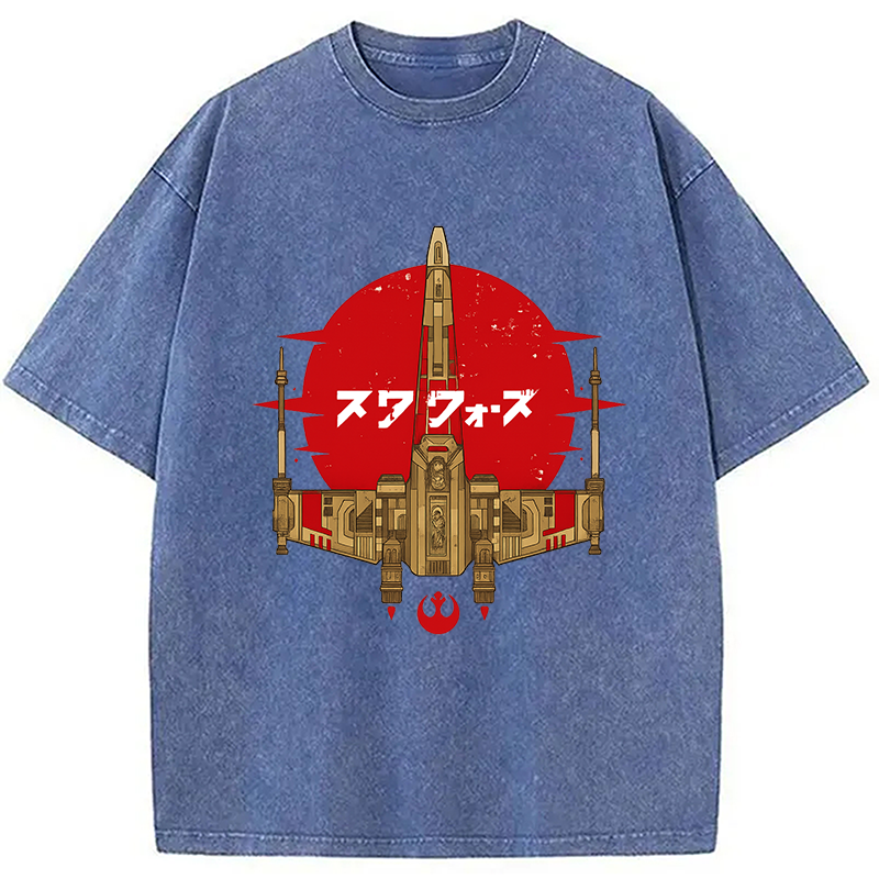 Modecanvas Ancient Starfighter Vintage Washed T-Shirt
