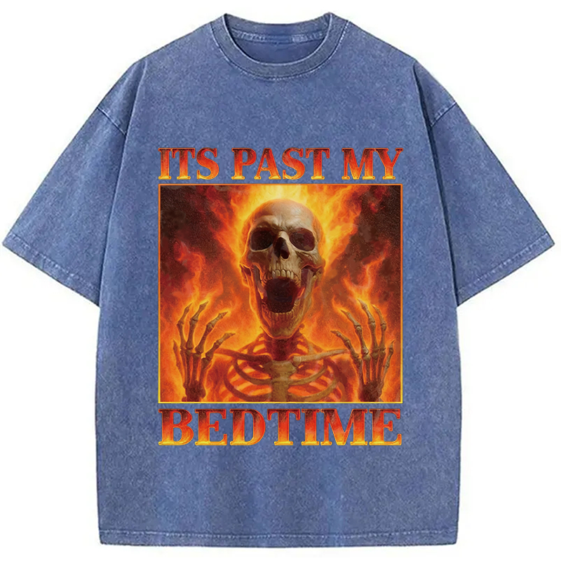 Modecanvas Its Past My Bedtime DTG Printing Washed T-Shirt