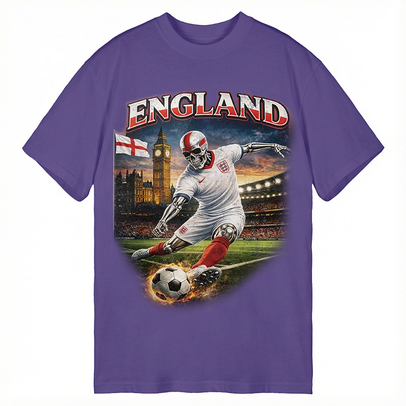 Modecanvas England Soccer DTG Printing Classic T-Shirt-modecanvas