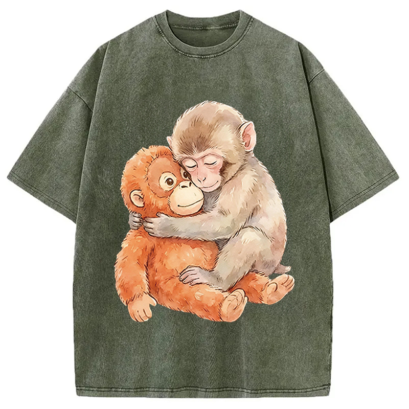 Modecanvas Poor Punch DTG Printing Washed T-Shirt