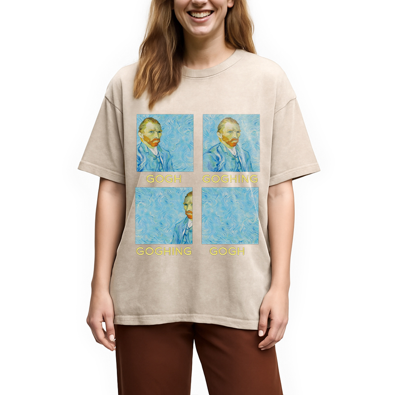 Modecanvas Goghing Goghing Gone Washed T-Shirt