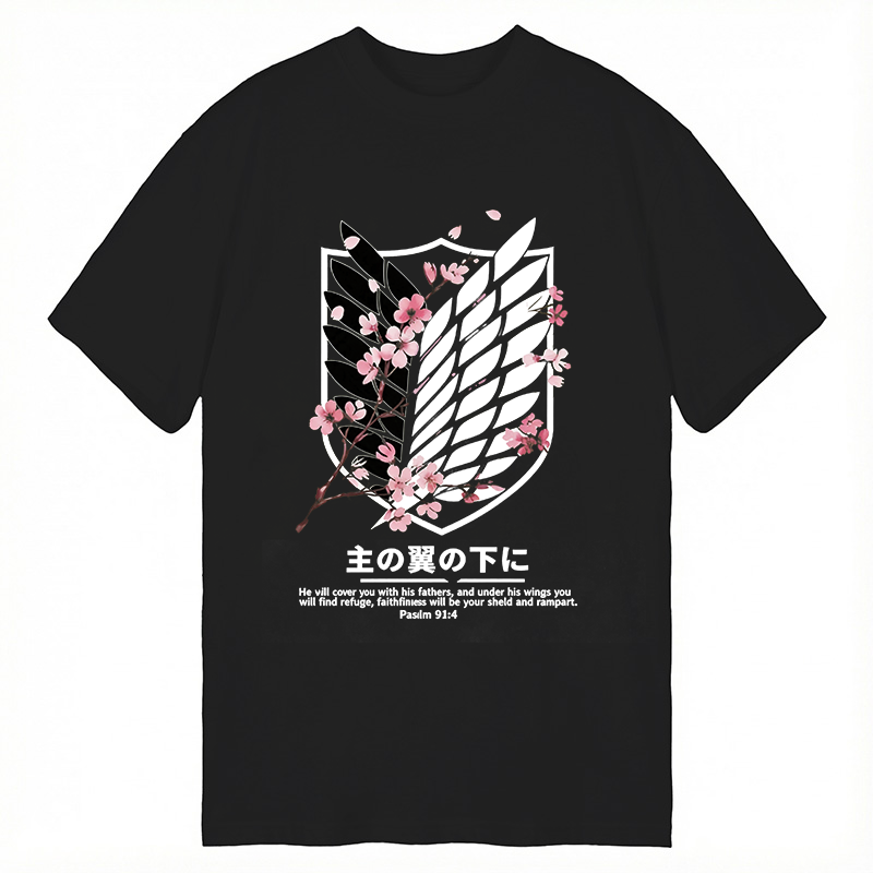 Modecanvas Under His Wings DTG Printing Classic T-Shirt-modecanvas
