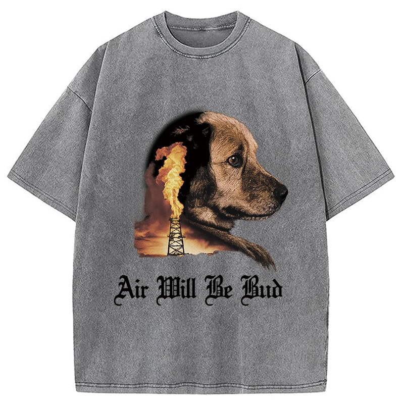 Modecanvas Air Will Be Bud Washed T-Shirt-modecanvas