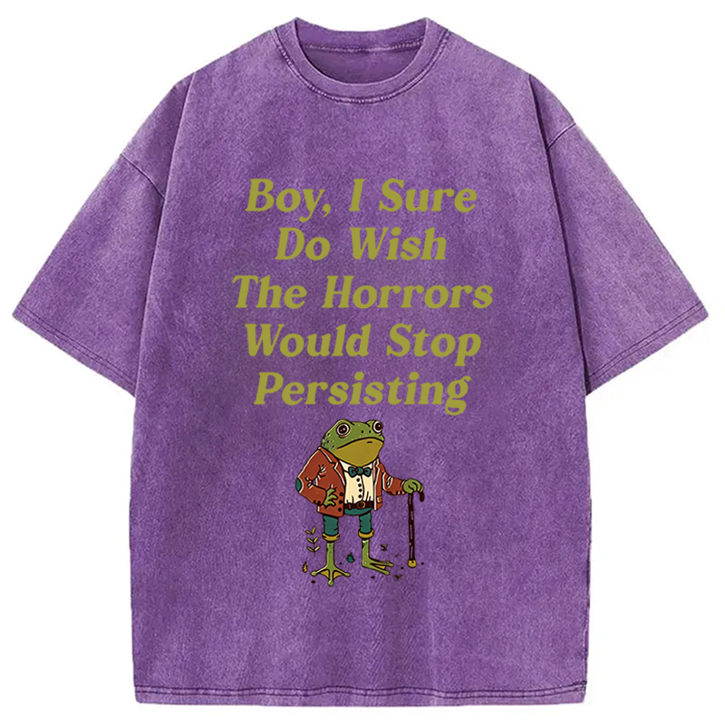 Modecanvas Horrors Are Still Persisting DTG Printing Washed T-Shirt